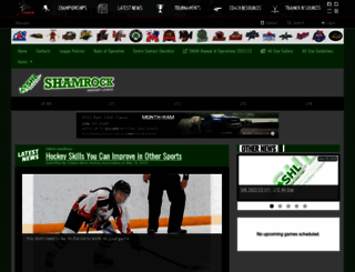 shamrockhockeyleague.ca screenshot