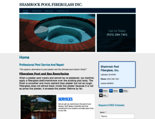 shamrockpoolfiberglass.com screenshot
