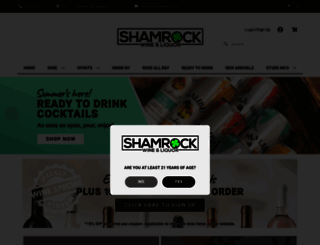 shamrockwine.com screenshot