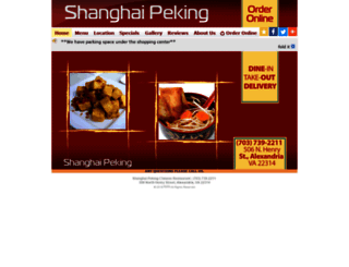 shanghaipekingrestaurant.com screenshot