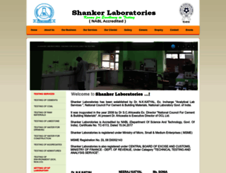 shankerlaboratories.com screenshot