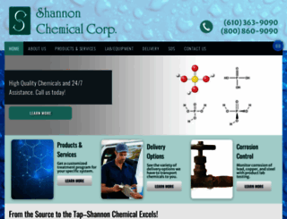 shannonchem.com screenshot