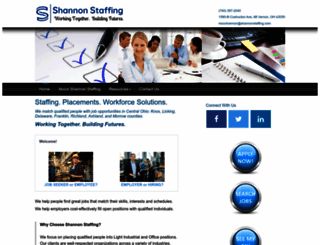 shannonstaffing.com screenshot
