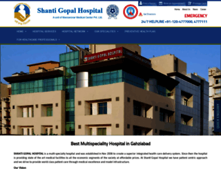 shantigopalhospitals.com screenshot