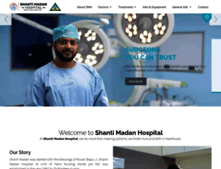 shantimadanhospital.com screenshot