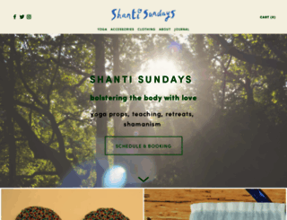 shantisundays.com screenshot