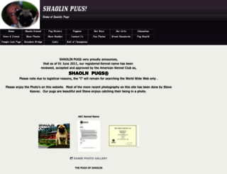 shaolinpugs.com screenshot