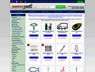 shapedpens.com screenshot