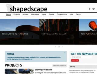 shapedscape.com screenshot