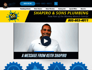shapirosonsplumbing.com screenshot