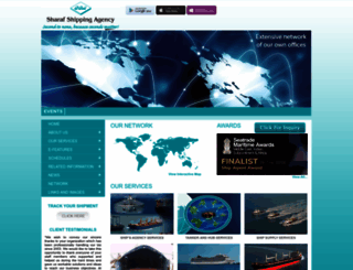 sharafshipping.com screenshot