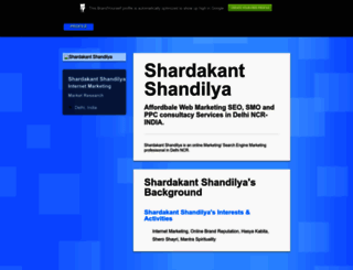 shardakantshandilya.brandyourself.com screenshot