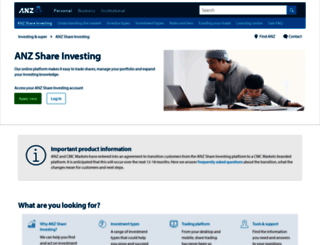 shareinvesting.anz.com screenshot