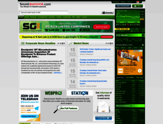 shareinvestor.com screenshot