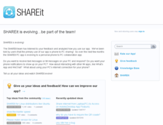 shareitfeedback.uservoice.com screenshot