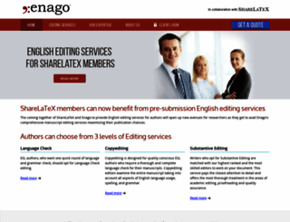 sharelatex.enago.com screenshot