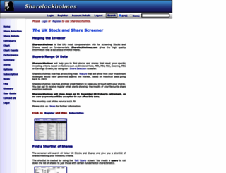 sharelockholmes.com screenshot