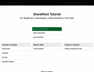 sharepoint-tutorial.net screenshot
