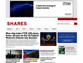 sharesmagazine.co.uk screenshot