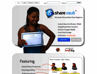 sharevault.co.za screenshot