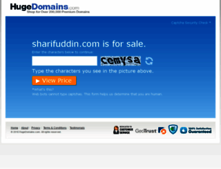 sharifuddin.com screenshot