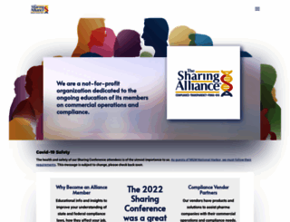 sharingalliance.org screenshot