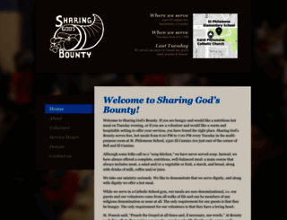 sharinggodsbounty.com screenshot