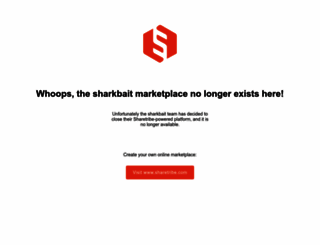 sharkbait.sharetribe.com screenshot