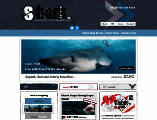sharkdiving.co screenshot