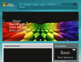 sharkmessenger.com screenshot