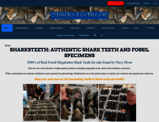 sharksteeth.com screenshot