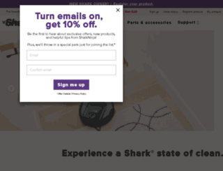 sharkvac.com screenshot