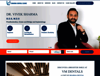 sharmadentalclinicludhiana.com screenshot