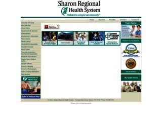 sharonregional.com screenshot