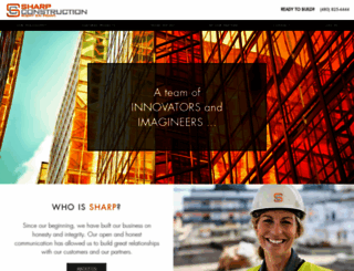 sharpconstruction.com screenshot