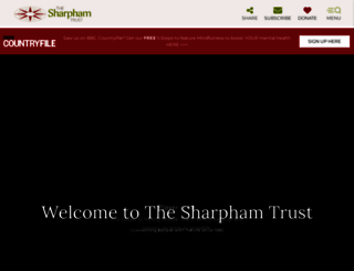 sharphamtrust.org screenshot