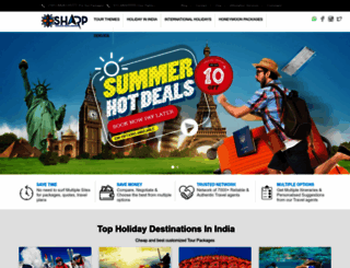 sharpholidays.com screenshot