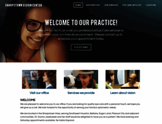 sharpstownvisioncenter.com screenshot