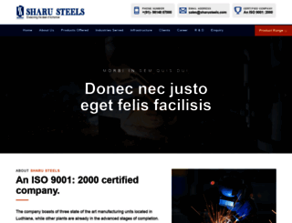 sharusteels.com screenshot