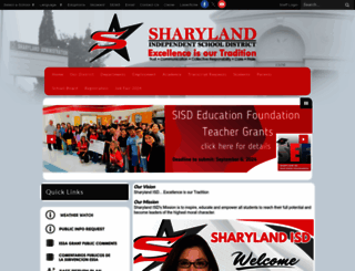 sharylandisd.org screenshot