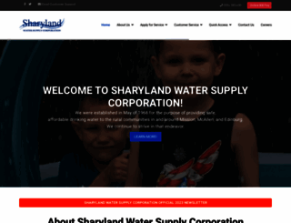 sharylandwater.com screenshot