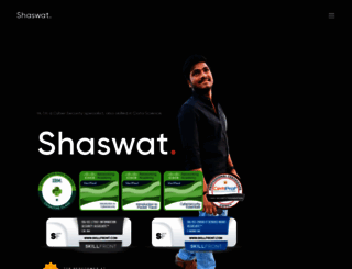 shaswatmanojjha.com screenshot