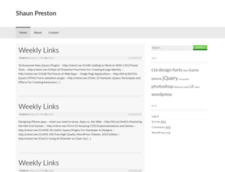 shaunpreston.co.uk screenshot