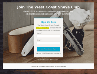 shaveclub.westcoastshaving.com screenshot
