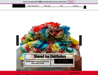 shavedicedistributors.com screenshot