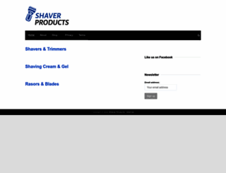 shaverproducts.com screenshot