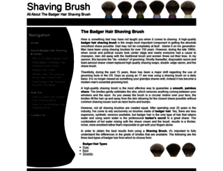 shavingbrush.com screenshot