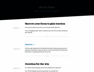 shawnblanc.net screenshot