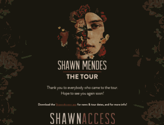 shawnmendesthetour.com screenshot