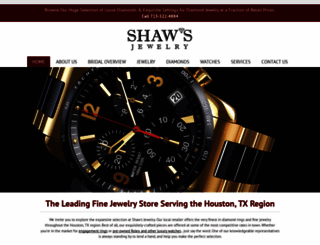 shawsfinejewelry.com screenshot